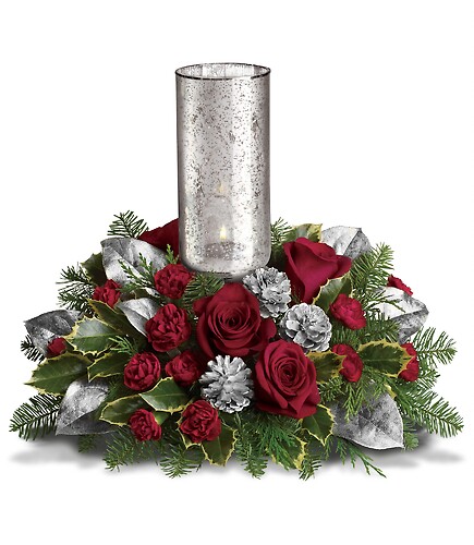 Silver Glow Centerpiece
