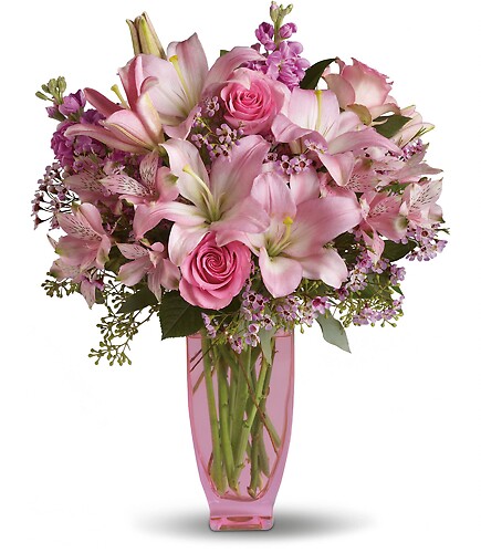 Pink Pink Bouquet with Pink Roses