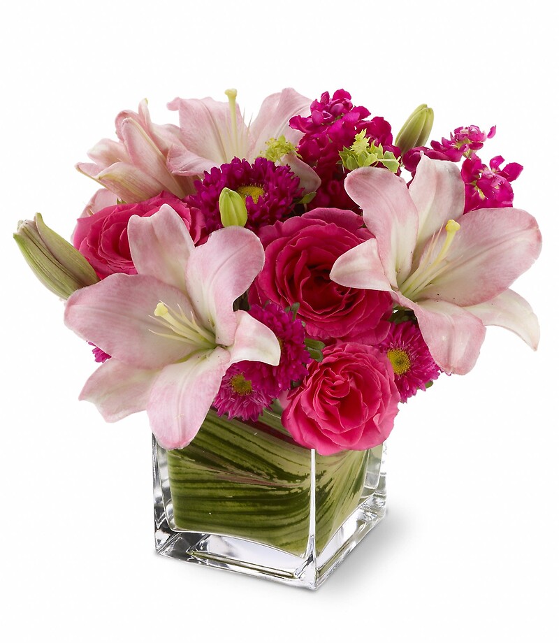 Pink Roses Netflorist Posh Pinks arranged by a florist in Saint Petersburg BEACH, FL ...