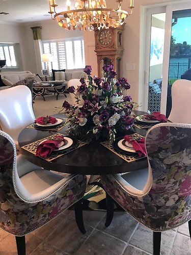 metallic purple roses,lilies &amp; orchids