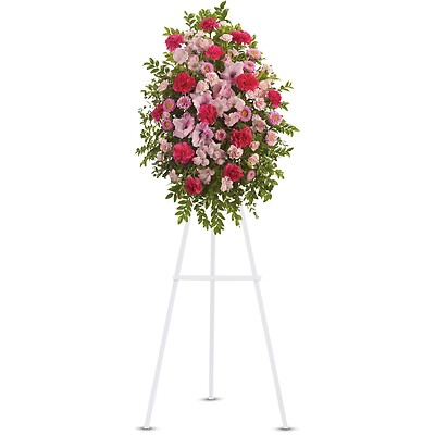 Pink Tribute Spray by Teleflora