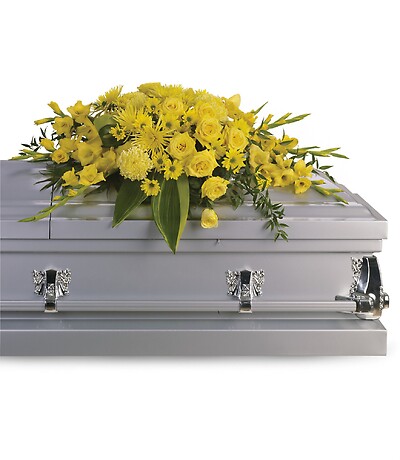 Graceful Grandeur Casket Spray by Teleflora