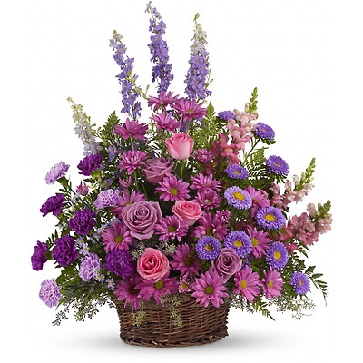 Gracious Lavender Basket by Teleflora