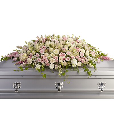 Always Adored Casket Spray by Teleflora